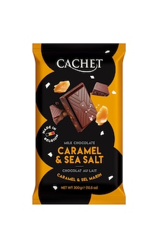 2 Adet Cachet Karamel Parçalı & Deniz Tuzlu Sütlü Çikolata 300g 2 Adet Cachet Karamel Parçalı & Deniz Tuzlu Sütlü Çikolata 300g