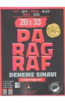 Tyt Ayt Kpss Ales Msü Dgs Paragraf 20 X 33 Deneme Sınavı Edebiyat Sokağı Tyt Ayt Kpss Ales Msü Dgs Paragraf 20 X 33 Deneme Sınavı Edebiyat Sokağı
