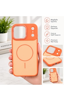İphone 17promax Standlı Kamera Korumalı Silikon Turuncu İphone 17promax Standlı Kamera Korumalı Silikon Turuncu