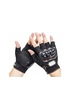 Tad Gear Motosiklet Eldiveni Kısa Yarım Parmak Motorcu Eldiveni - Ce Etiketli Korumalı Motor Eldiveni - 858191719 Diğer