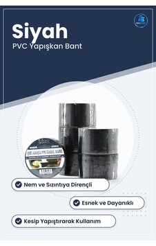 Pvc Kanal Bandı Siyah Su Geçirmez Çok Amaçlı Yapışkan İzolasyon E Pvc Kanal Bandı Siyah Su Geçirmez Çok Amaçlı Yapışkan İzolasyon E