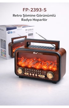 Fp-2393-l Nostaljik Şömine Görünümlü Radyo Hoparlör Fp-2393-l Nostaljik Şömine Görünümlü Radyo Hoparlör