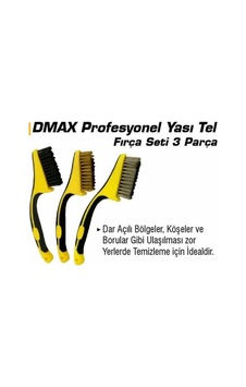 3'lü Set Çok Amaçlı Temizleme Fırçası Seti Plastik Saplı Metal Tel Fırça Kir Pas Kireç Mangal Izgara