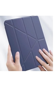 Pad 9 İle Uyumlu Kılıfı Kalem Koyma Bölmeli, Standlı, Uyku Modlu, Şeffaf Arka Yüzeyli, Silikon Ve Suni Deri Tasarımlı Ergonomik Akıllı Kılıf Sku: Zeusb0gxpqfyfr Arka Kapak