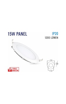 Lampist 15w Sıva Altı Slim Panel Led 3000k Beyaz Kasa Lampist 15w Sıva Altı Slim Panel Led 3000k Beyaz Kasa