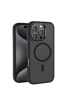 Apple Uyumlu iPhone 16 Pro Max Kılıf M-safe Şarj Özellikli Parlak Kamera Çerçeveli Zore Kost Kapak