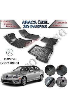 Rizline Mercedes C Serisi W204 2007-2014 3D Havuzlu Paspas Rizline Mercedes C Serisi W204 2007-2014 3D Havuzlu Paspas