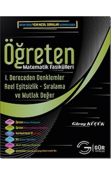 Öğreten Matematik Fasikülleri 1. Dereceden Denklemler Reel Eşits Öğreten Matematik Fasikülleri 1. Dereceden Denklemler Reel Eşits