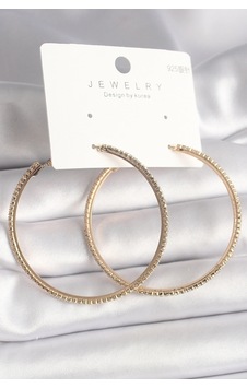 Pirinç Gold Renk Zirkon Taşlı Halka Model Kadın Küpe çok renkli 16541709 Pirinç Gold Renk Zirkon Taşlı Halka Model Kadın Küpe çok renkli 16541709