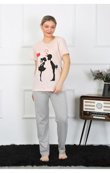 2k Moda Çizgi Kadın Kısa Kol Penye Pijama Takım 4207 001 2k Moda Çizgi Kadın Kısa Kol Penye Pijama Takım 4207 001