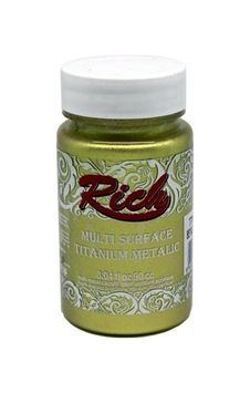 Rich Multi Titanium Metalik Renkler Akrilik Boya 90 CC Beyaz Altın Rich Multi Titanium Metalik Renkler Akrilik Boya 90 CC Beyaz Altın