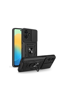 Maks Technology Tecno Spark Go 2 Kılıf Magnetik Standlı Kamera Korumalı Mkst Sürgülü Vega Kapak - Siyah Maks Technology Tecno Spark Go 2 Kılıf Magnetik Standlı Kamera Korumalı Mkst Sürgülü Vega Kapak - Siyah