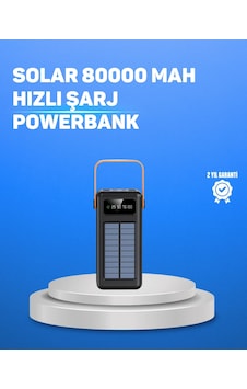 Buğz 80000 Mah Yüksek Kapasiteli Powerbank Göstergeli Solar Şarj Cihazı Buğz 80000 Mah Yüksek Kapasiteli Powerbank Göstergeli Solar Şarj Cihazı