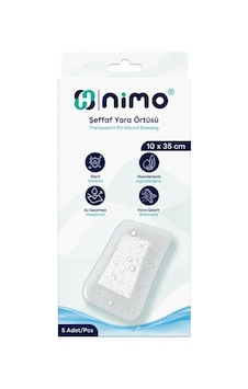 Nimo Şeffaf Yara Örtüsü 10x35 Cm 5li Nimo Şeffaf Yara Örtüsü 10x35 Cm 5li