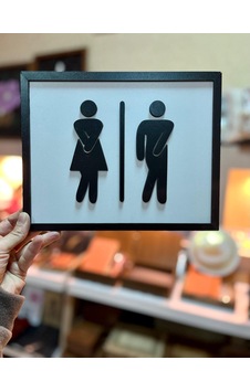 Ahşap Çerçeve-tuvalet Banyo Tablo-duvar Dekorasyonu-banyo Dekoru Beyaz Ahşap Çerçeve-tuvalet Banyo Tablo-duvar Dekorasyonu-banyo Dekoru Beyaz
