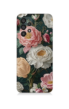 Samsung Galaxy A73 Uyumlu Çiçek Deseni Desenli Silikon Kılıf