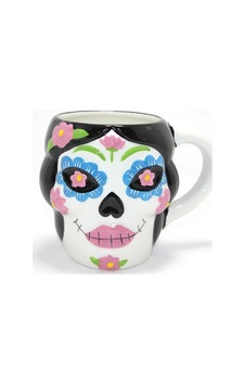 Day Of The Dead Şeker Kurukafa Tasarımlı Seramik Kupa Bardak Diğer Day Of The Dead Şeker Kurukafa Tasarımlı Seramik Kupa Bardak Diğer