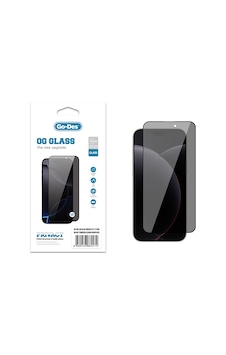 Apple Uyumlu iPhone 17 Pro Go Des Og Glass Privacy Antistatik Temperli Cam Ekran Koruyucu Siyah Apple Uyumlu iPhone 17 Pro Go Des Og Glass Privacy Antistatik Temperli Cam Ekran Koruyucu Siyah