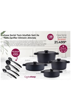 Cooknkeep İkasa Tencere Set Görseldeki Ürünlerin Hepsi Siyah Cooknkeep İkasa Tencere Set Görseldeki Ürünlerin Hepsi Siyah
