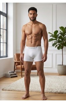 Fit Women Erkek Rahat Esnek Seamless Beyaz Boxer Fit Women Erkek Rahat Esnek Seamless Beyaz Boxer