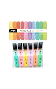 Pastel Renk Kalem 6'lı Set+ Pastel 10 Lu Fosforlu Kalem Seti Renkli