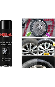 Lastik Parlatıcı Sprey Ağızlık 500ml Hema - Motosiklet/oto