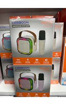 Carboon K12 Kablosuz Bluetooth Hoparlör Karaoke Mikrofon 5 Ses Efektli Rgb Hd Müzik Kutusu Carboon K12 Kablosuz Bluetooth Hoparlör Karaoke Mikrofon 5 Ses Efektli Rgb Hd Müzik Kutusu