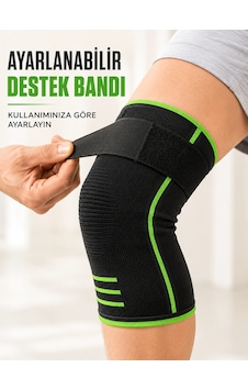 Mey İthalat Ayarlanabilir Bantlı Spor Dizlik Nefes Alabilen Esnek Diz Destekleyici Siyah Yeşil Diğer Mey İthalat Ayarlanabilir Bantlı Spor Dizlik Nefes Alabilen Esnek Diz Destekleyici Siyah Yeşil Diğer