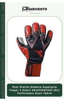Özel Üretim Diadora Supergrip Finger 2 Kaleci Eeldiveni Dg-301 Performans Oyun Takım Siyah - Kırmızı Özel Üretim Diadora Supergrip Finger 2 Kaleci Eeldiveni Dg-301 Performans Oyun Takım Siyah - Kırmızı