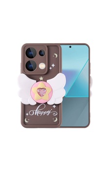 Xiaomi Poco M6 Pro 4g Kılıf Kamera Korumalı Figür Tasarımlı Zore Kapya Kapak Koyu Kahve Xiaomi Poco M6 Pro 4g Kılıf Kamera Korumalı Figür Tasarımlı Zore Kapya Kapak Koyu Kahve