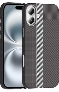 Apple Uyumlu iPhone 16 Plus Kılıf M-safe Şarj Özellikli Karbon Fiber Görünümlü Zore Gros Kapak Apple Uyumlu iPhone 16 Plus Kılıf M-safe Şarj Özellikli Karbon Fiber Görünümlü Zore Gros Kapak