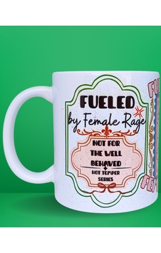 Fueled By Female Rage Özel Tasarım Feminist Porselen Kupa Çok Renkli Fueled By Female Rage Özel Tasarım Feminist Porselen Kupa Çok Renkli