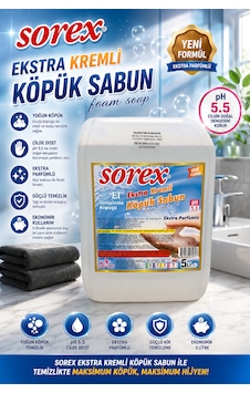 Sorex Köpük Sabun 5 Litre Profesyonel El Temizlik Ürünü Sorex Köpük Sabun 5 Litre Profesyonel El Temizlik Ürünü