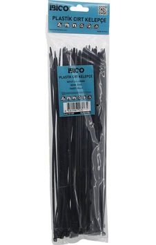 Siyah 3.6x300mm Plastik Cırt Kelepçe 100pcs 5399 Siyah 3.6x300mm Plastik Cırt Kelepçe 100pcs 5399