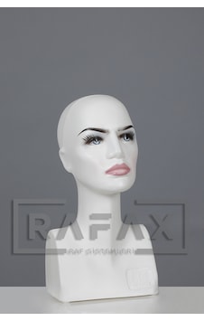 Rafax Kadın Büst Makyajlı Kafa Manken Peruk-Şapka-Bere Mankeni Rafax Kadın Büst Makyajlı Kafa Manken Peruk-Şapka-Bere Mankeni