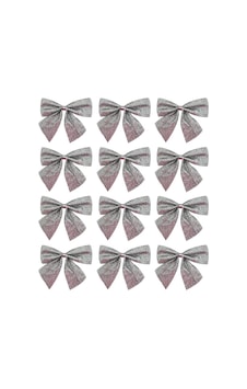 Yılbaşı Ağaç Süsü 4 Cm 12li Simli Fiyonk Gümüş Diğer Yılbaşı Ağaç Süsü 4 Cm 12li Simli Fiyonk Gümüş Diğer