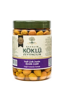 Ayvalık Köklü Zeytincilik Çizik Yeşil Zeytin Pet 1000 ML