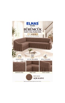 Bürümcük Kumaş 7 Kişilik Etekli L Köşe Koltuk Kılıfı Açık Kahve - 934823050 Açık Kahve Bürümcük Kumaş 7 Kişilik Etekli L Köşe Koltuk Kılıfı Açık Kahve - 934823050 Açık Kahve