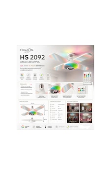 Akıllı Led Ampul, 36w, Blutooth Hoparlör, E27 Duy İle Bağlanır. Çok Renkli