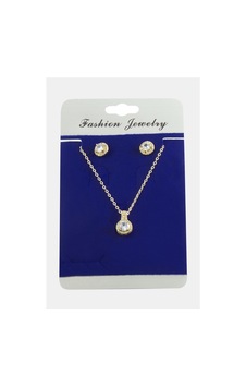 Yuvarlak Zirkon Taşlı Set Kolye 11 07215328 Yuvarlak Zirkon Taşlı Set Kolye 11 07215328