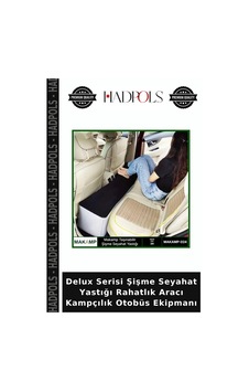 Delux Serisi Şişme Seyahat Yastığı Rahatlık Aracı Kampçılık Otobüs Ekipmanı