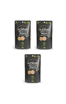 Schesir After Dark Tavuklu Pouch Mousse Kedi Yaş Mama 80 Gr. X 3 Adet Schesir After Dark Tavuklu Pouch Mousse Kedi Yaş Mama 80 Gr. X 3 Adet