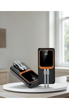 Powerbank 20000 Mah 22.5w Hızlı Şarj Çok Kablolu Dijital Göstergeli Çok Renkli Powerbank 20000 Mah 22.5w Hızlı Şarj Çok Kablolu Dijital Göstergeli Çok Renkli