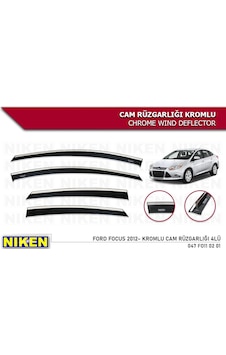 Niken Ford Focus 3 Kromlu Cam Rüzgarlığı 2012 Üzeri Niken Ford Focus 3 Kromlu Cam Rüzgarlığı 2012 Üzeri