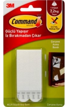 3M Command 17206 Büyük Boy Cırt Cırt Bant (486421510) 3M Command 17206 Büyük Boy Cırt Cırt Bant (486421510)