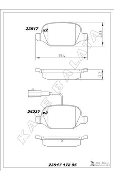 Arka - 273 - Fren Balatası Alfa Romeo Mıto 09- Fıat Lınea 09- 1.3jtd - Mıxdepo - 1.4tjet 1.6jtd Arka - 273 - Fren Balatası Alfa Romeo Mıto 09- Fıat Lınea 09- 1.3jtd - Mıxdepo - 1.4tjet 1.6jtd