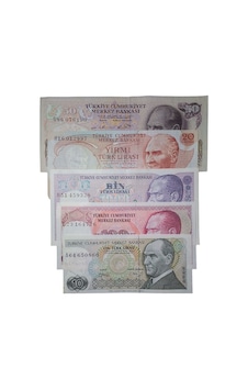 6. Emisyon 7. Emisyon 5 Adet Koleksiyon Eski Kağıt Para. Antika Para . 6. Emisyon 7. Emisyon 5 Adet Koleksiyon Eski Kağıt Para. Antika Para .