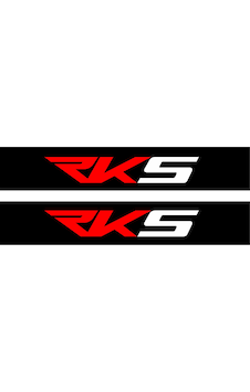 Rks Motorcu Boru Sticker Set Kırmızı Beyaz Rks Motorcu Boru Sticker Set Kırmızı Beyaz