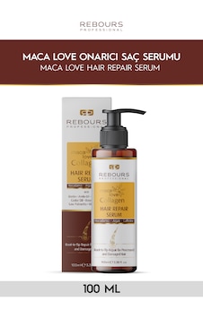 Rebours Professional Maca Love Collagen Saç Onarıcı Serum Macademia Argan Batana Yağı Bhringraj Yağı 100 Ml
