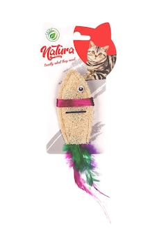Natura PTC-049 15 CM Doğal Sünger Balık Kedi Oyuncağı Natura PTC-049 15 CM Doğal Sünger Balık Kedi Oyuncağı